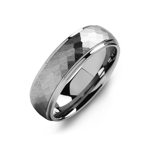 Madani Grey Tungsten Polished & Satin Wedding Band Spicer Cole Fine Jewellers and Spicer Fine Jewellers Fredericton, NB