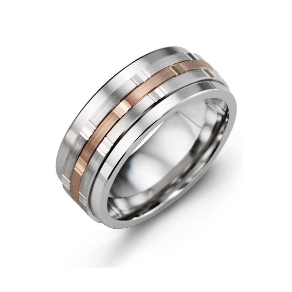 Madani Tungsten Multi Faceted Wedding Band size 10 Spicer Cole Fine Jewellers and Spicer Fine Jewellers Fredericton, NB