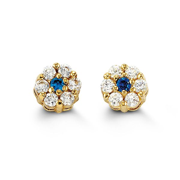 14kt Gold Baby Flower Stud Earrings Spicer Cole Fine Jewellers and Spicer Fine Jewellers Fredericton, NB