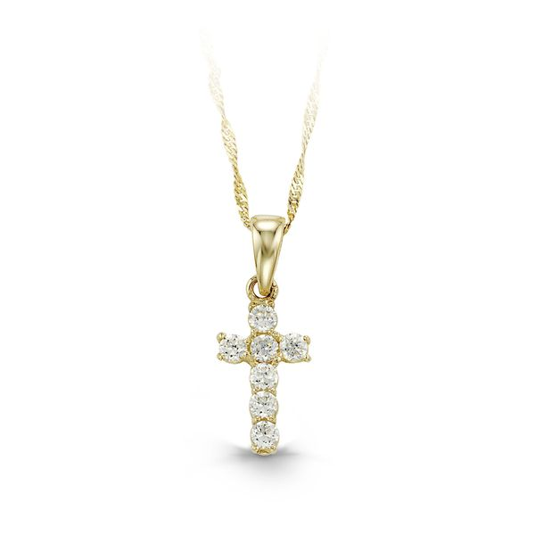10kt Gold Baby Cross Pendant Spicer Cole Fine Jewellers and Spicer Fine Jewellers Fredericton, NB