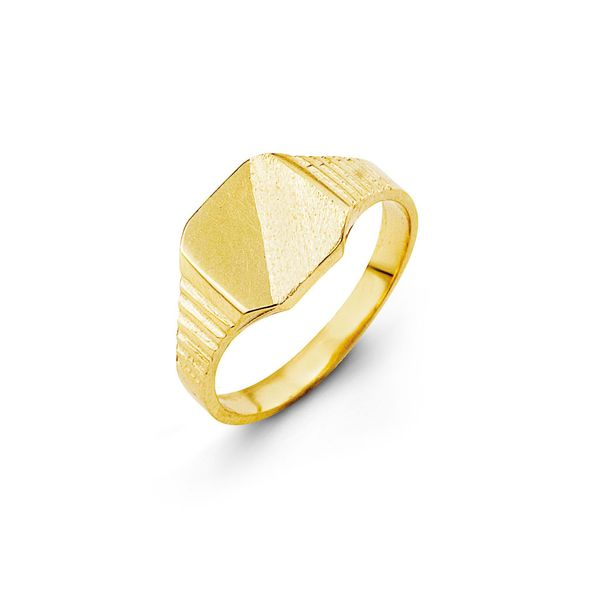 10kt Gold Baby Signet Ring Spicer Cole Fine Jewellers and Spicer Fine Jewellers Fredericton, NB
