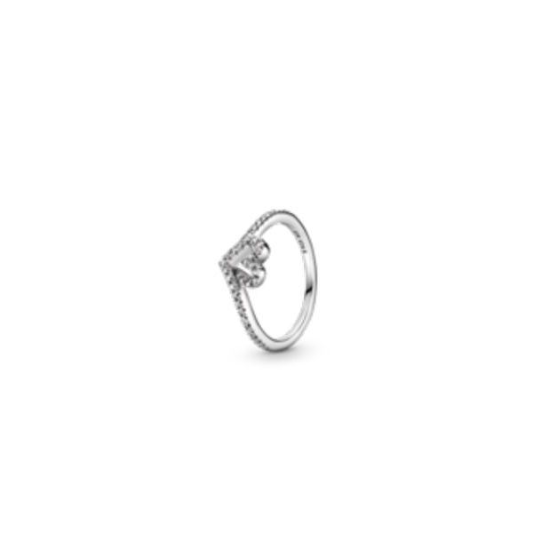 Sparkling Wishbone Heart Ring - 50 Spicer Cole Fine Jewellers and Spicer Fine Jewellers Fredericton, NB
