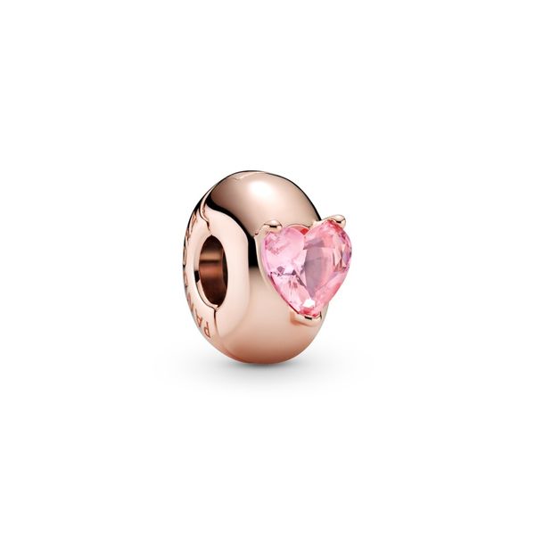 Pandora Pink Heart Solitaire Clip Charm Spicer Cole Fine Jewellers and Spicer Fine Jewellers Fredericton, NB
