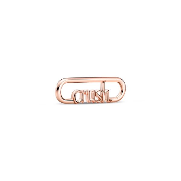 Crush Script 14K Rose Gold-Plated Link Spicer Cole Fine Jewellers and Spicer Fine Jewellers Fredericton, NB