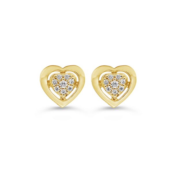 0.05tw Diamond Pave Heart Earrings Spicer Merrifield Saint John, 
