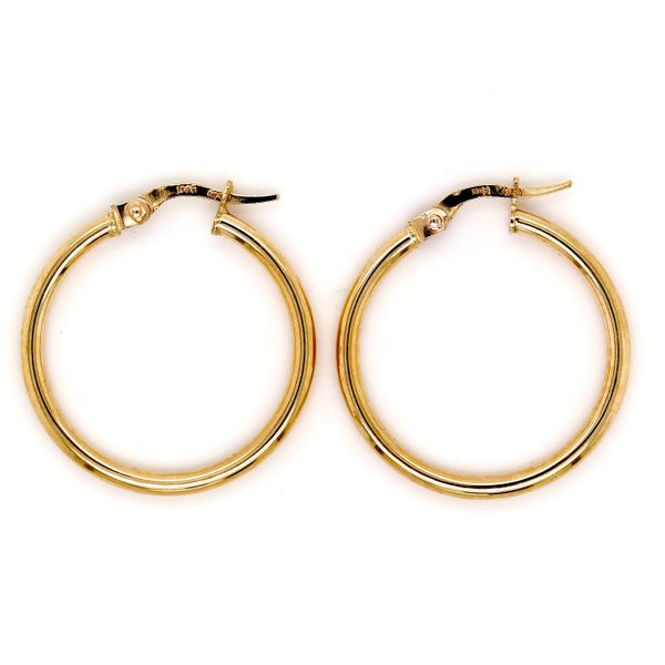 14kt Yellow Gold Large Hoop Earrings Spicer Merrifield Saint John, 