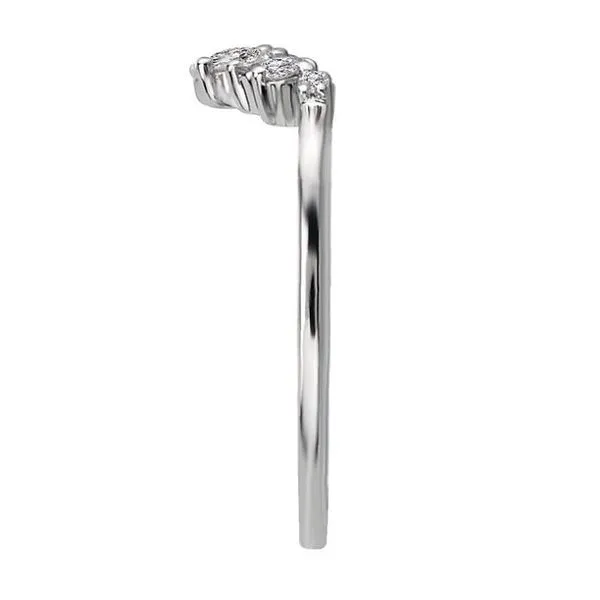 14K White Gold Nesting Diamond Band