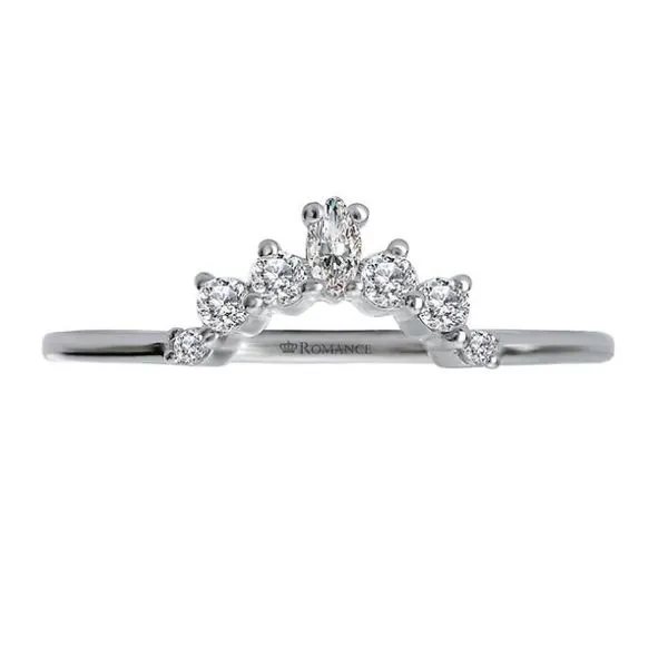 14K White Gold Nesting Diamond Band