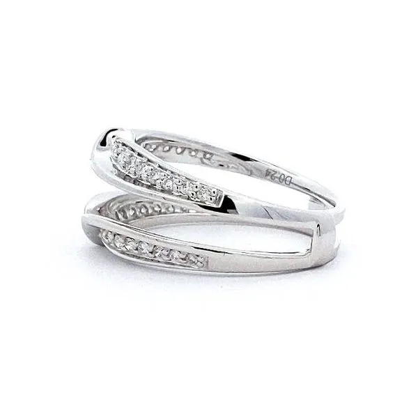 14kt White Gold Ring Guard Image 2 Stambaugh Jewelers Defiance, OH