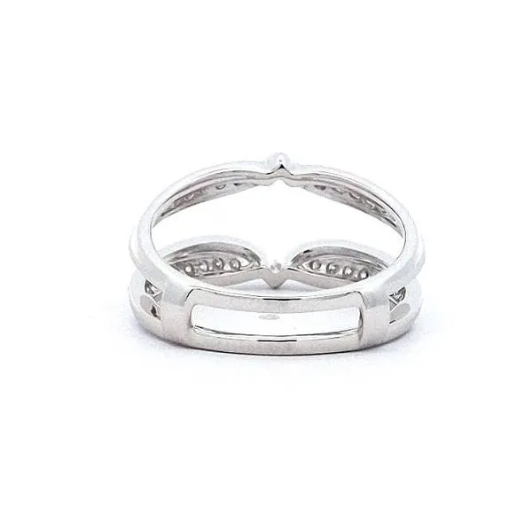 14kt White Gold Ring Guard Image 3 Stambaugh Jewelers Defiance, OH