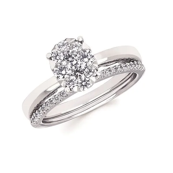 14kt White Gold Diamond Wedding Band Image 2 Stambaugh Jewelers Defiance, OH