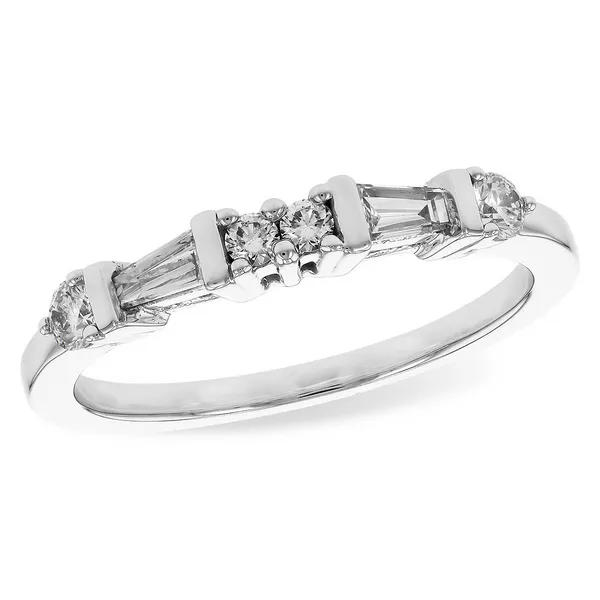 14kt White Gold and Diamond Wedding Band Stambaugh Jewelers Defiance, OH