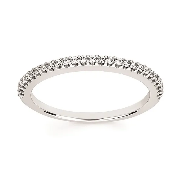14kt White Gold Stackable Ring or Wedding Band similar item image