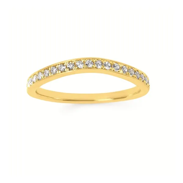 14 Karat Yellow Gold Prong Set Diamond Wedding Band Stambaugh Jewelers Defiance, OH
