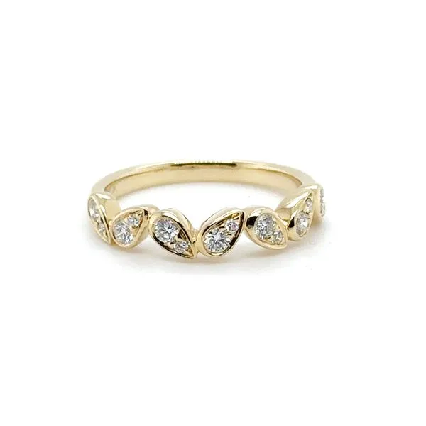 14K Yellow Gold Diamond Wedding Band