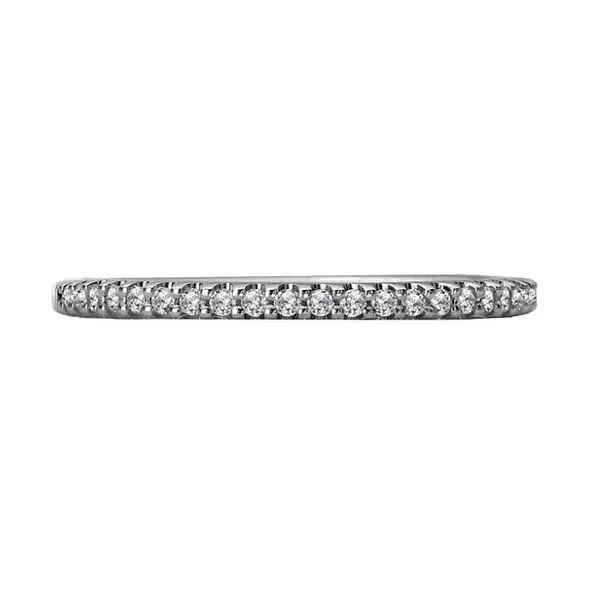 14kt White Gold Diamond Band Image 4 Stambaugh Jewelers Defiance, OH