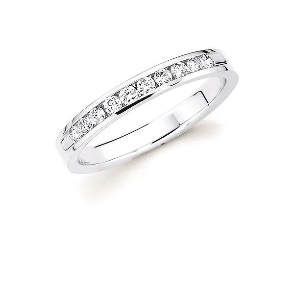 14kt White Gold 1/3 carat Diamond Band Stambaugh Jewelers Defiance, OH