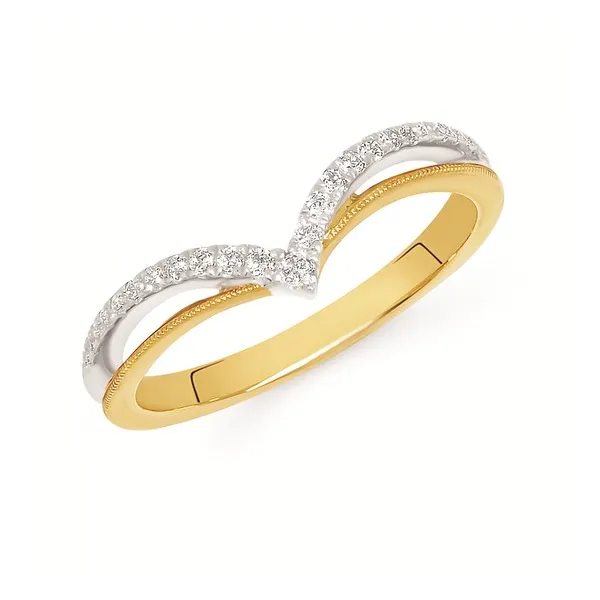 14kt Yellow and White Gold Wedding/Anniversary Band