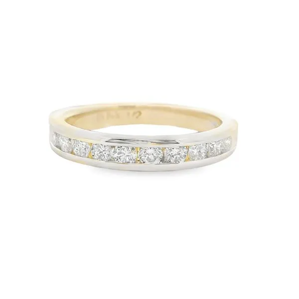 14kt Yellow Gold 1/2 carat Diamond Band Image 3 Stambaugh Jewelers Defiance, OH