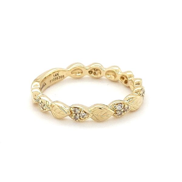 14kt Yellow Gold and Diamond Stackable Ring by Gabriel & Co. Image 2 Stambaugh Jewelers Defiance, OH