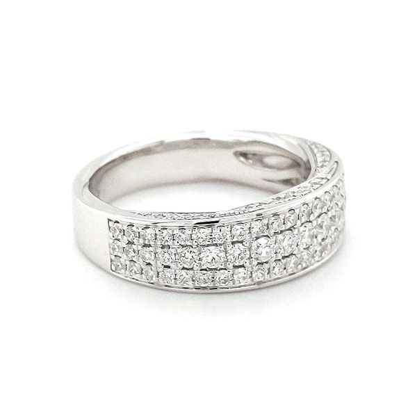 14kt White Gold Micro Pave Diamond Fashion Ring Image 2 Stambaugh Jewelers Defiance, OH