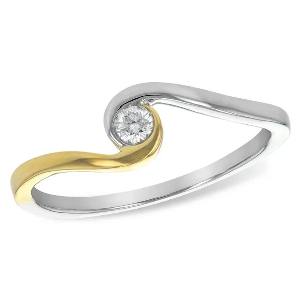 14kt White and Yellow Gold Diamond Fashion Ring Stambaugh Jewelers Defiance, OH