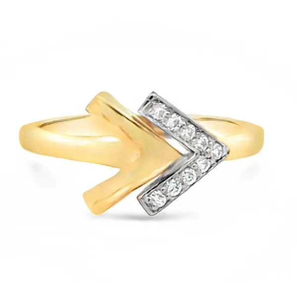 14kt Yellow and White Gold Diamond Ring Stambaugh Jewelers Defiance, OH