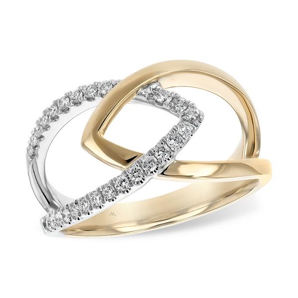 14kt Yellow and White Gold Diamond Fashion Ring Stambaugh Jewelers Defiance, OH