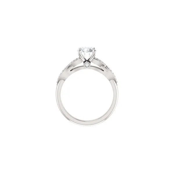 14kt white gold Infinity Style Engagement Mounting Image 2 Stambaugh Jewelers Defiance, OH