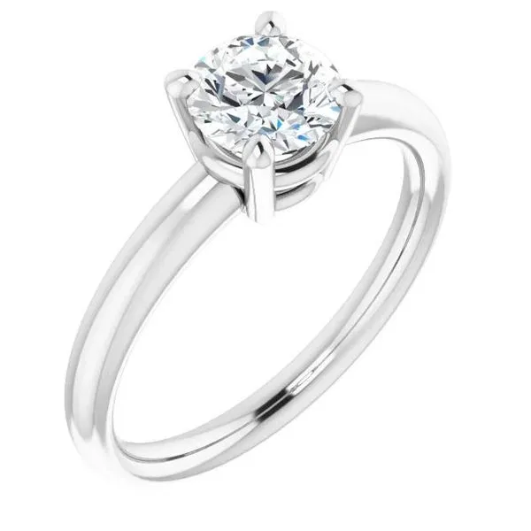 White Gold ever&ever Solitaire Engagement Mounting Image 2 Stambaugh Jewelers Defiance, OH