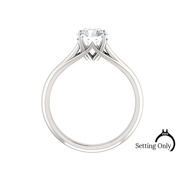 White Gold ever&ever Solitaire Engagement Mounting Image 2 Stambaugh Jewelers Defiance, OH