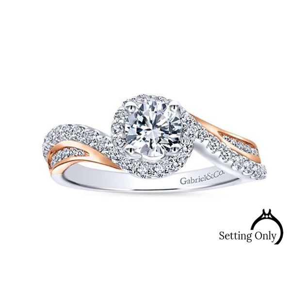 14kt 'Kyla' Engagement Ring by Gabriel & Co Image 2 Stambaugh Jewelers Defiance, OH