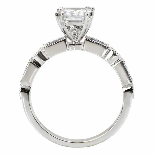 Romance 14kt White Gold Engagement Mounting Image 3 Stambaugh Jewelers Defiance, OH