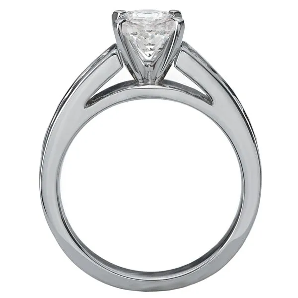 14kt White Gold Classic Engagement Ring by Romance Image 3 Stambaugh Jewelers Defiance, OH