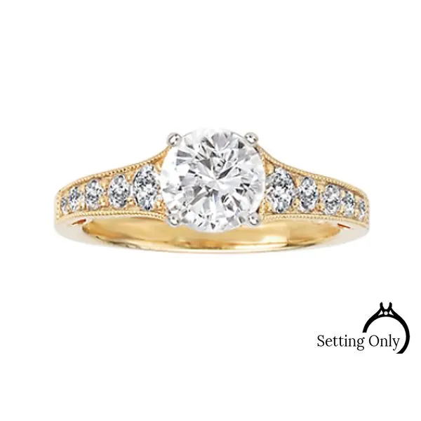 Romance 14kt Yellow Gold Classic Engagement Mounting Stambaugh Jewelers Defiance, OH