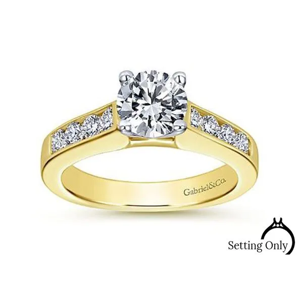 Anderson 14kt Yellow Gold Engagement Ring by Gabriel & Co Stambaugh Jewelers Defiance, OH