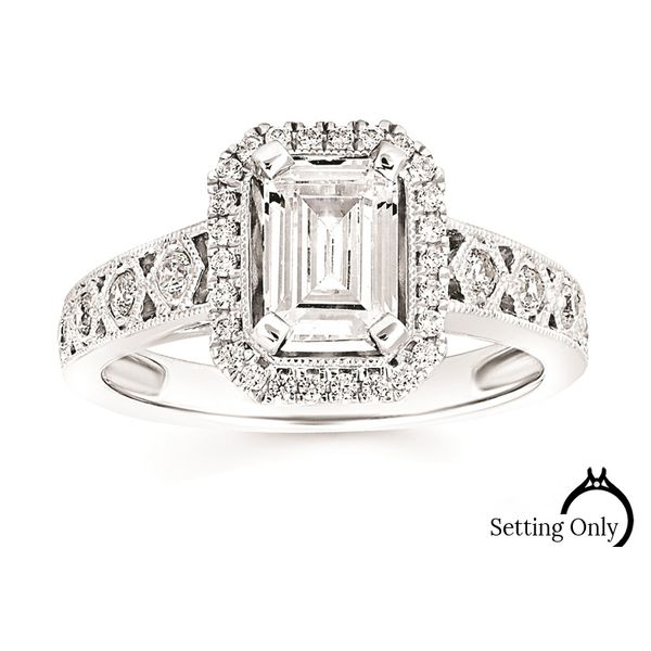 14 Karat White Gold Forever Elegant™ Vintage Engagement Mounting Stambaugh Jewelers Defiance, OH