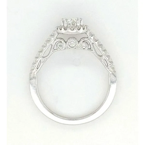 Romance 14kt White Gold Halo Engagement Mounting Image 2 Stambaugh Jewelers Defiance, OH