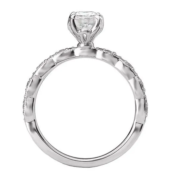 Romance 14kt White Gold Classic Engagement Ring Image 4 Stambaugh Jewelers Defiance, OH