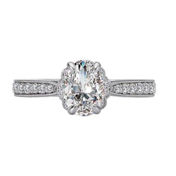 Romance 14kt White Gold Classic Engagement Mounting Image 5 Stambaugh Jewelers Defiance, OH