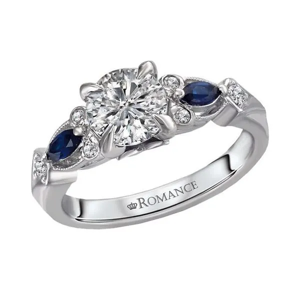 Romance 14kt White Gold Classic Engagement Mounting Image 2 Stambaugh Jewelers Defiance, OH