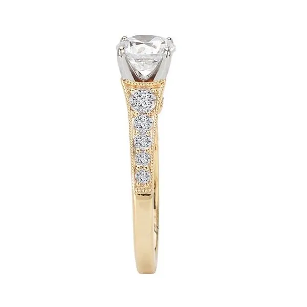 Romance 14kt Yellow Gold Classic Engagement Mounting Image 4 Stambaugh Jewelers Defiance, OH
