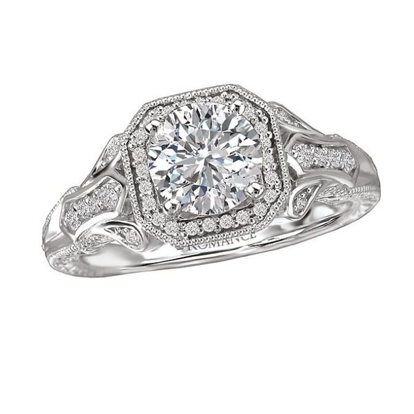 Romance 14kt White Gold Vintage Engagement Mounting Image 2 Stambaugh Jewelers Defiance, OH