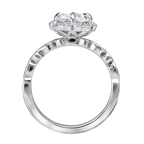 Romance 14kt White Gold Vintage Engagement Mounting Image 3 Stambaugh Jewelers Defiance, OH