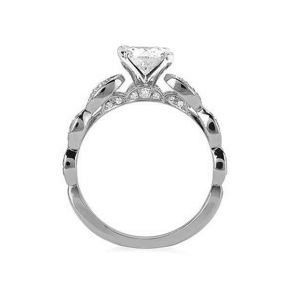 14kt White Gold Vintage Engagement Mounting Image 2 Stambaugh Jewelers Defiance, OH