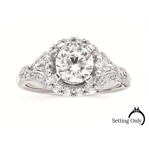 14kt White Gold Forever Elegant® Engagement Mounting Stambaugh Jewelers Defiance, OH