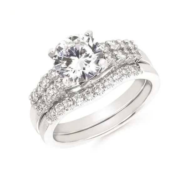 14kt White Gold Straight Line Engagement Mounting Image 2 Stambaugh Jewelers Defiance, OH