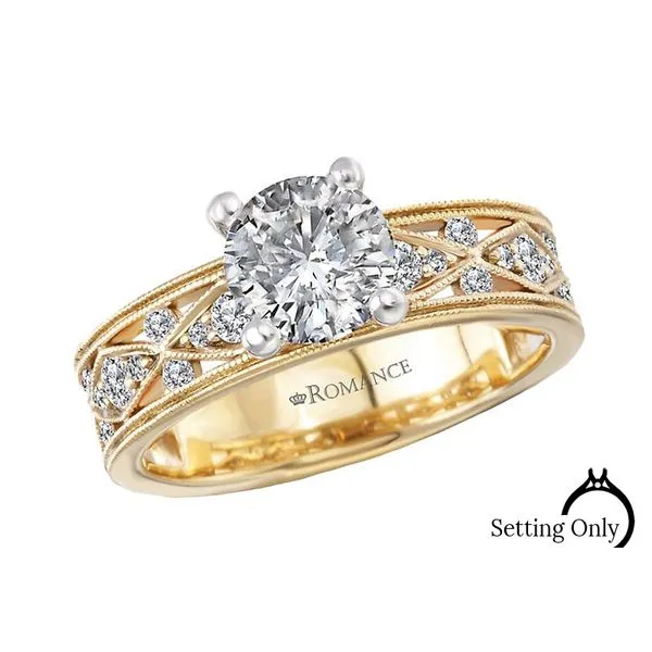 14kt Yellow Gold Straight Engagement Mounting