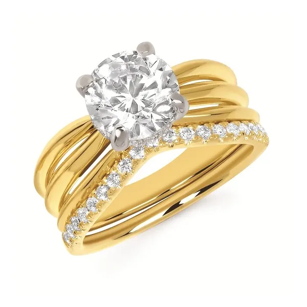 14kt Yellow Gold Solitaire Engagement Mounting Image 2 Stambaugh Jewelers Defiance, OH