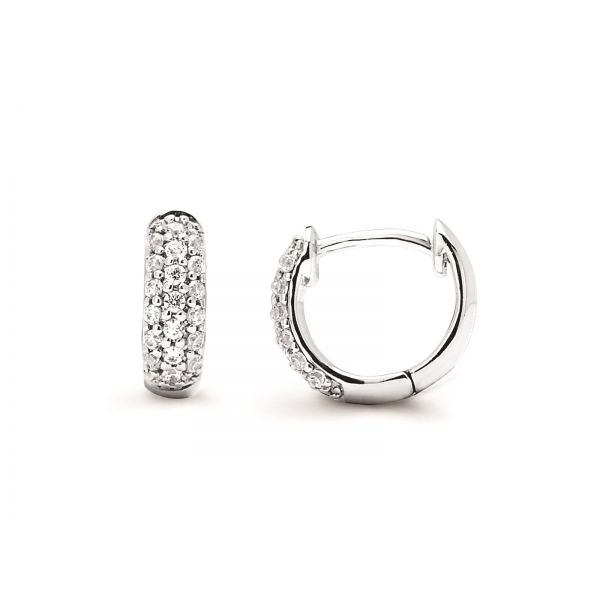 Diamond hoop earrings Stambaugh Jewelers Defiance, OH